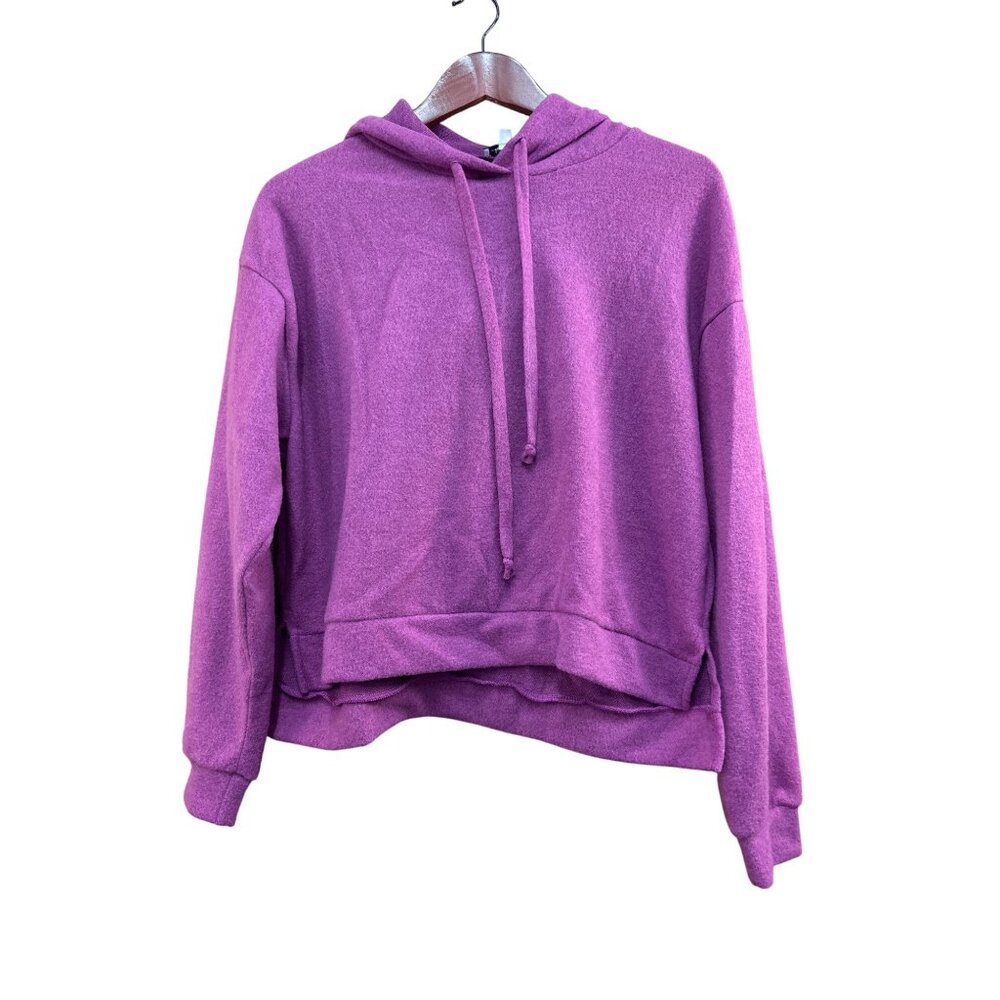White Birch Womens Purple Hoodie Sweatshirt Small